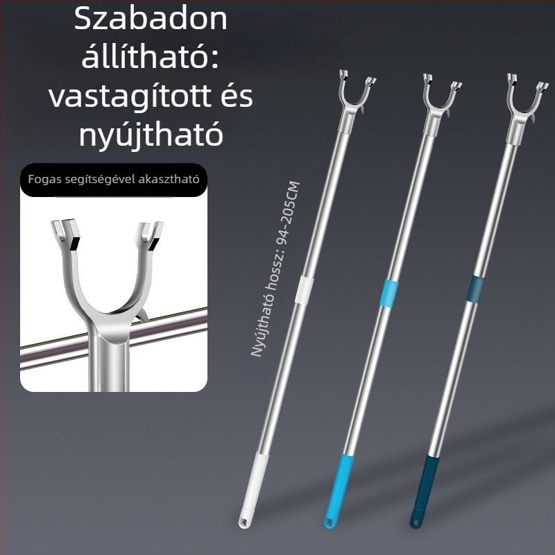 Tijiajing fém kihúzható ruhaszárító bot balkonos használatra, modern minimalista stílus