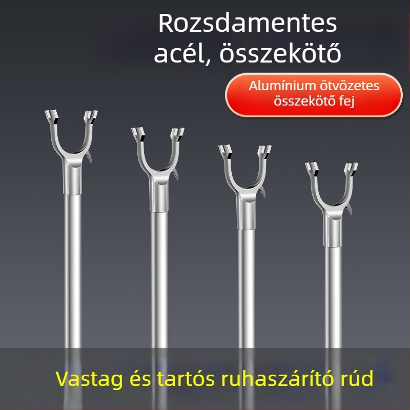 Tijiajing fém kihúzható ruhaszárító bot balkonos használatra, modern minimalista stílus