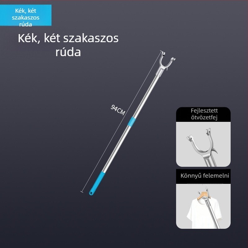 Tijiajing fém kihúzható ruhaszárító bot balkonos használatra, modern minimalista stílus