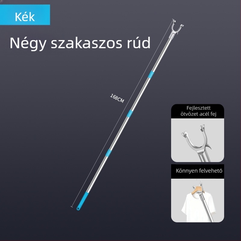 Tijiajing fém kihúzható ruhaszárító bot balkonos használatra, modern minimalista stílus