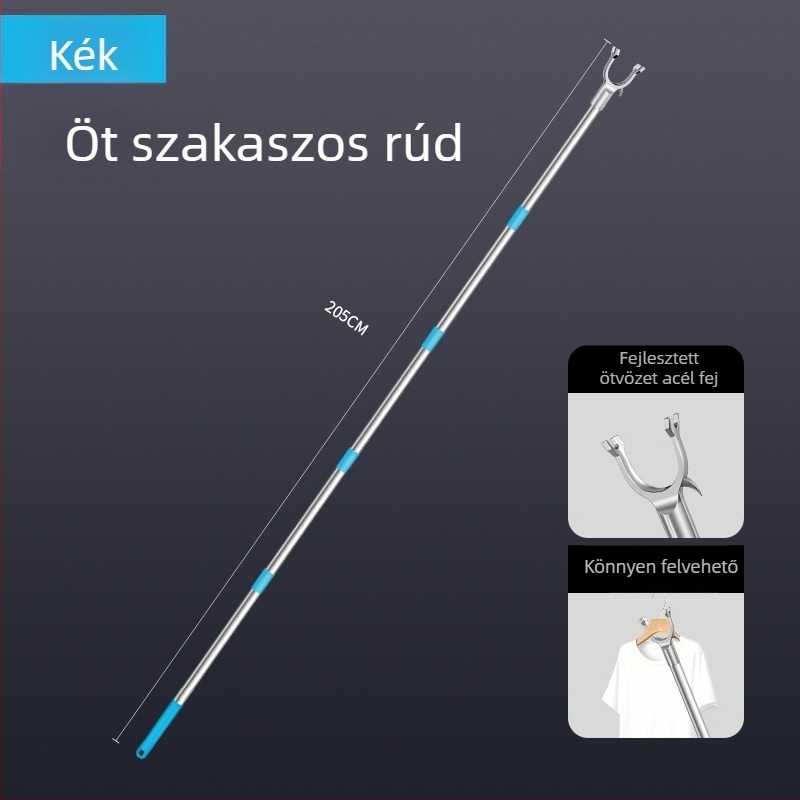 Tijiajing fém kihúzható ruhaszárító bot balkonos használatra, modern minimalista stílus