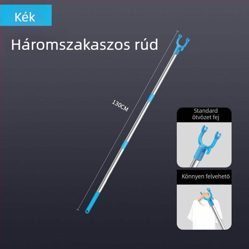 Tijiajing fém kihúzható ruhaszárító bot balkonos használatra, modern minimalista stílus