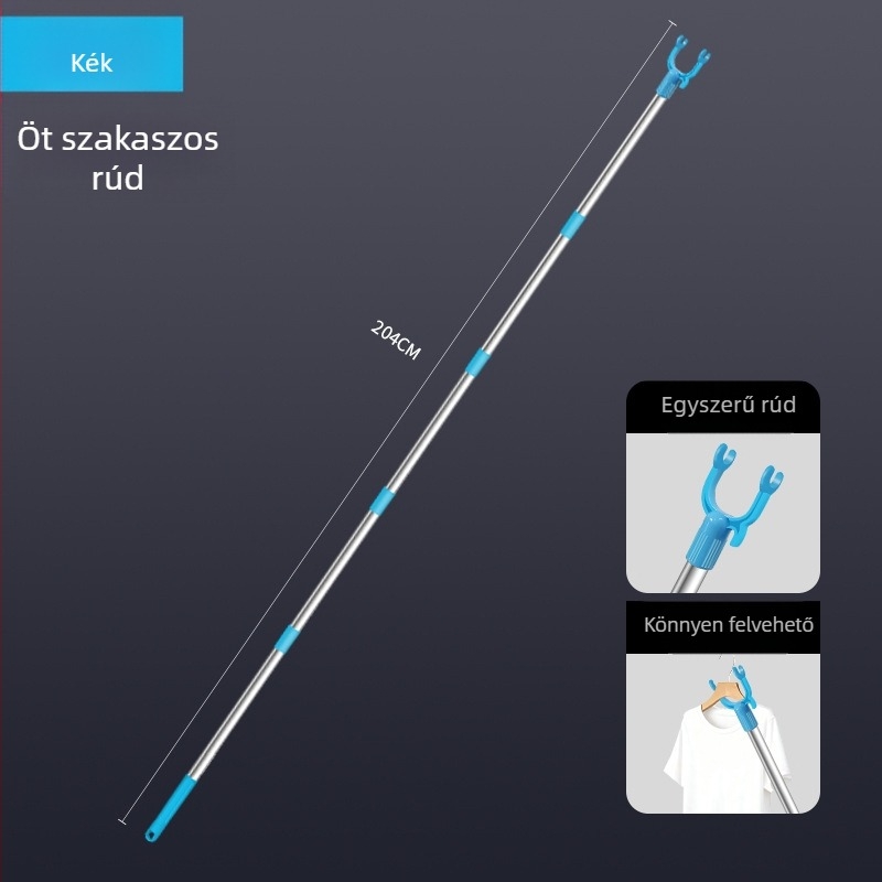 Tijiajing fém kihúzható ruhaszárító bot balkonos használatra, modern minimalista stílus
