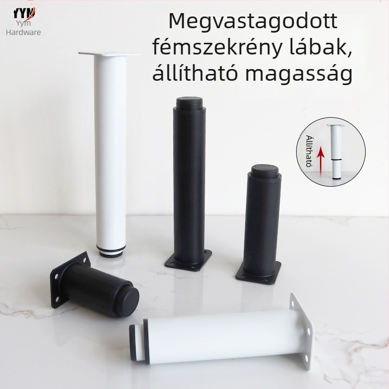 Állítható bútorlábas – vasból, Right Inscription márka, modern minimalist stílus, alkalmas ágyra, kanapéra, éjjeliszekrényre és TV-szekrényre