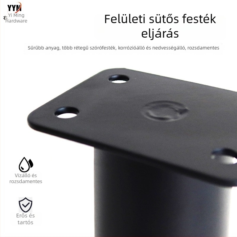 Állítható bútorlábas – vasból, Right Inscription márka, modern minimalist stílus, alkalmas ágyra, kanapéra, éjjeliszekrényre és TV-szekrényre