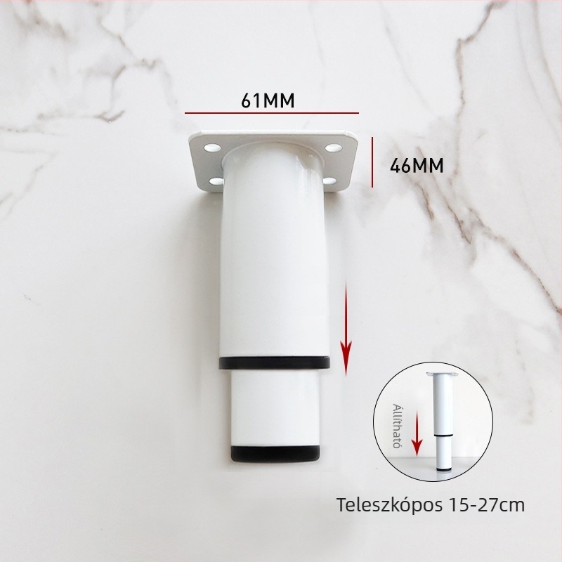 Állítható bútorlábas – vasból, Right Inscription márka, modern minimalist stílus, alkalmas ágyra, kanapéra, éjjeliszekrényre és TV-szekrényre