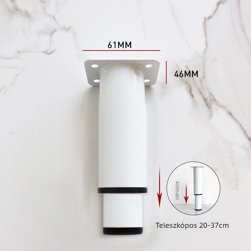 Állítható bútorlábas – vasból, Right Inscription márka, modern minimalist stílus, alkalmas ágyra, kanapéra, éjjeliszekrényre és TV-szekrényre