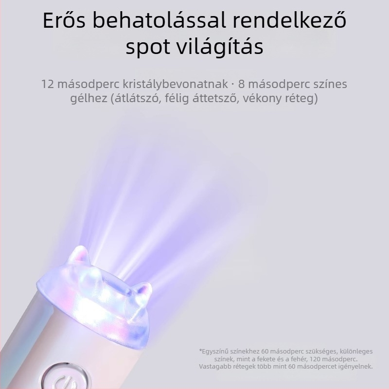 Mermaid Monster mini körömlámpa - kézi, hordozható, újratölthető, hálózati tápellátás, gyors száradás