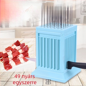 Vas grillvilla nyársakhoz — húsnyárs készítő és nyárs felhúzására szolgáló eszköz otthoni használatra