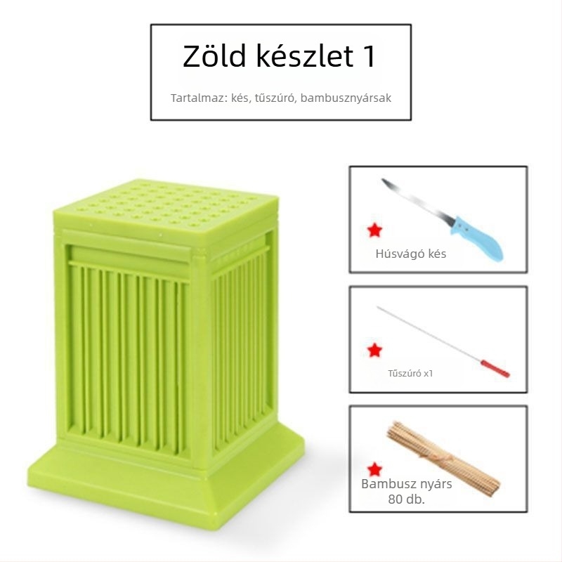 Vas grillvilla nyársakhoz — húsnyárs készítő és nyárs felhúzására szolgáló eszköz otthoni használatra