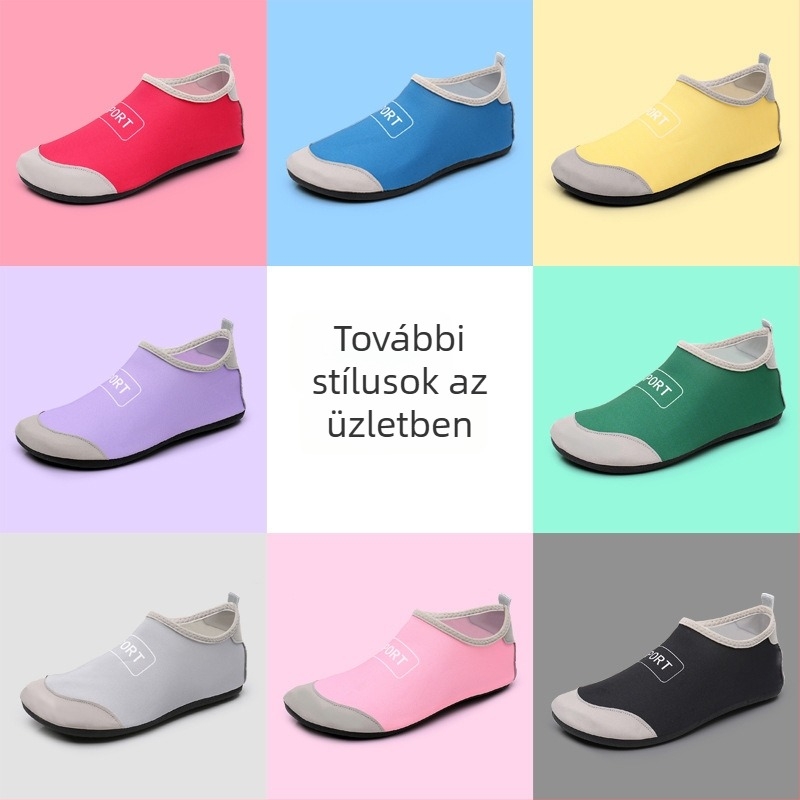 Folyó menti túracipő és úszócipő, kültéri strandcipő, puha talp, csúszásmentes, férfiak és nők számára, orrvédővel