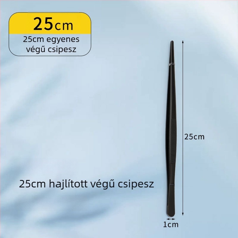 Ételcsipesz grillsütőhöz, koreai stílusban, 430 rozsdamentes acélból, magas hőállóság, tálaló csipesz