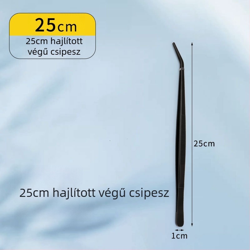 Ételcsipesz grillsütőhöz, koreai stílusban, 430 rozsdamentes acélból, magas hőállóság, tálaló csipesz