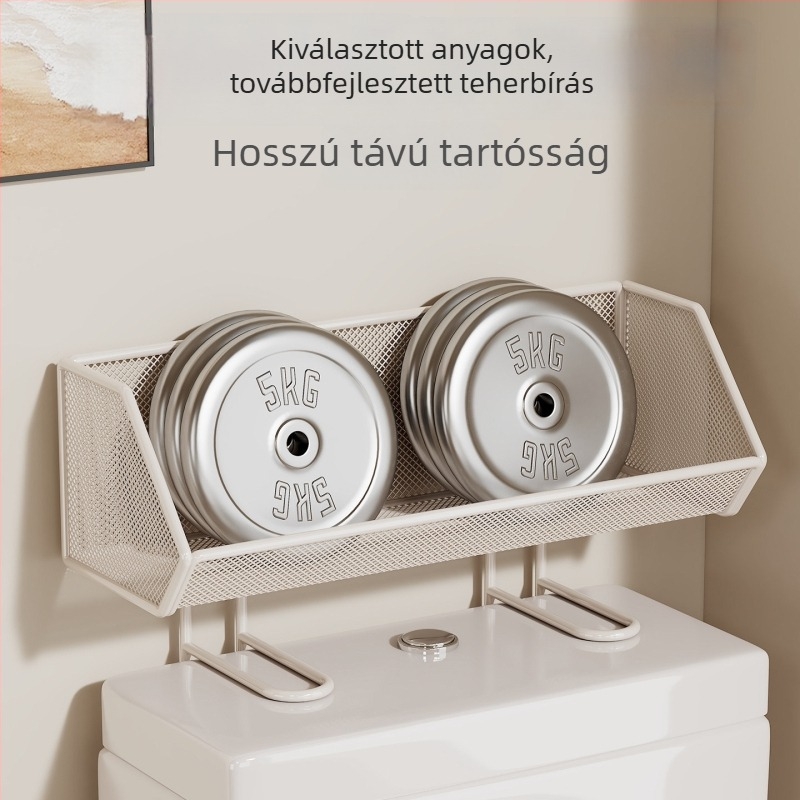 Két szintes vécé fölötti tároló fürdőszobához – falra szerelhető szervező