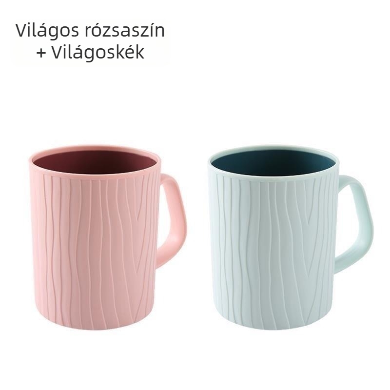 Férfiak számára készült fogkefés pohár, széles nyílású, európai stílusú, műanyag, nem importált, higiénikus dizájn