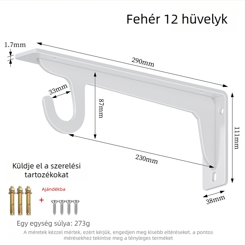 Integrált gardrób állvány ruhakasztó rúdtartóval, háromszög alakú támasz, nyitott gardróbszekrény polccal