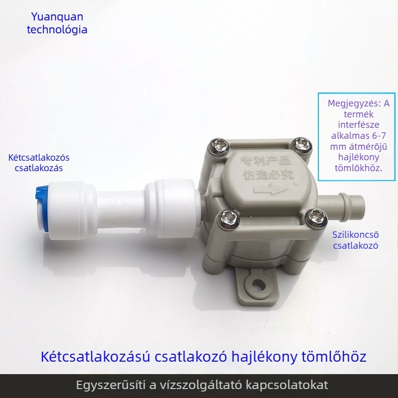 Víztisztító szelep – negatív nyomású modell, élelmiszer-minőségű POM anyag, teásasztal tömlő csatlakozás, automatikus vízellátás