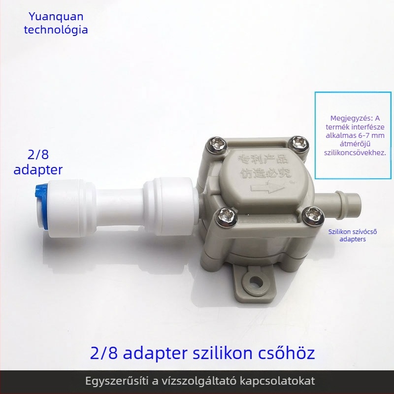 Víztisztító szelep – negatív nyomású modell, élelmiszer-minőségű POM anyag, teásasztal tömlő csatlakozás, automatikus vízellátás