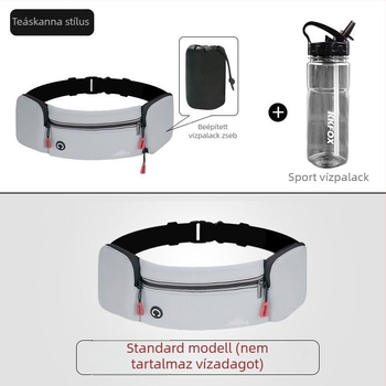 Férfiak számára sport derékszíj táska antibakteriális nylonból, PU béléssel, futáshoz