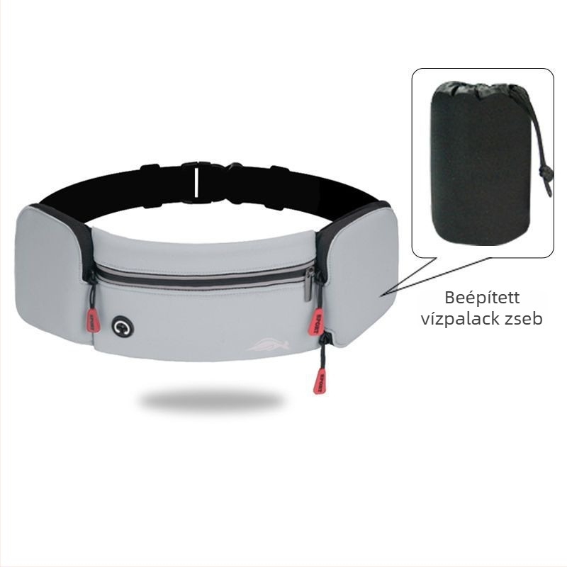 Férfiak számára sport derékszíj táska antibakteriális nylonból, PU béléssel, futáshoz