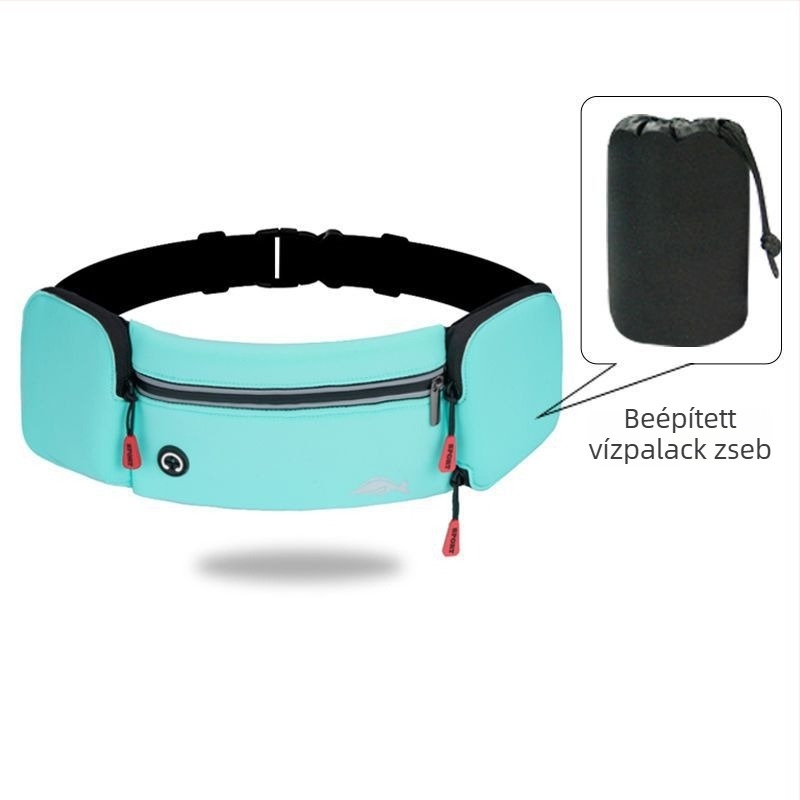 Férfiak számára sport derékszíj táska antibakteriális nylonból, PU béléssel, futáshoz