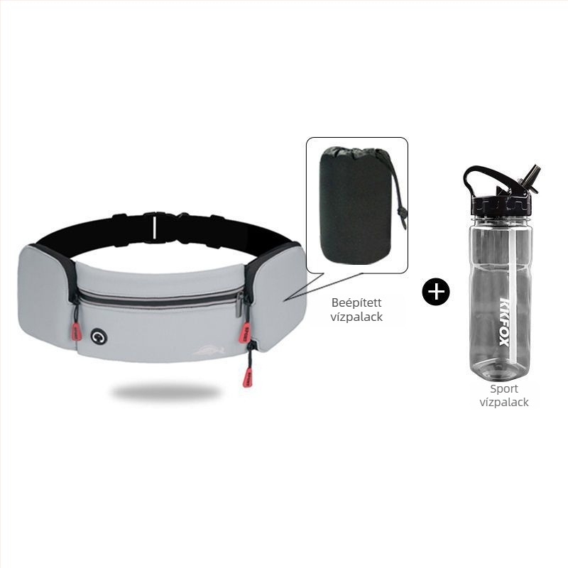 Férfiak számára sport derékszíj táska antibakteriális nylonból, PU béléssel, futáshoz