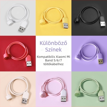 Hongye Chao mágneses USB töltőkábel Xiaomi Mi Band 5/6/7-hez (HYC-15 modell)