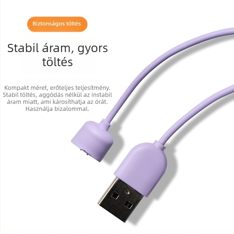 Hongye Chao mágneses USB töltőkábel Xiaomi Mi Band 5/6/7-hez (HYC-15 modell)