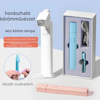Pinchuang M105 kézi körömlámpa – kis méretű, hordozható lámpa fókuszált fénnyel a gyorsan száradó gél-lakkhoz