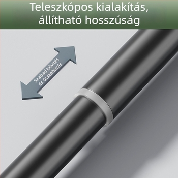 Kingsborough teleszkópos zuhanyfüggönyrúd ruhaszárításhoz — rozsdamentes acél + ABS, testreszabható, leválasztható, könnyű luxus stílus