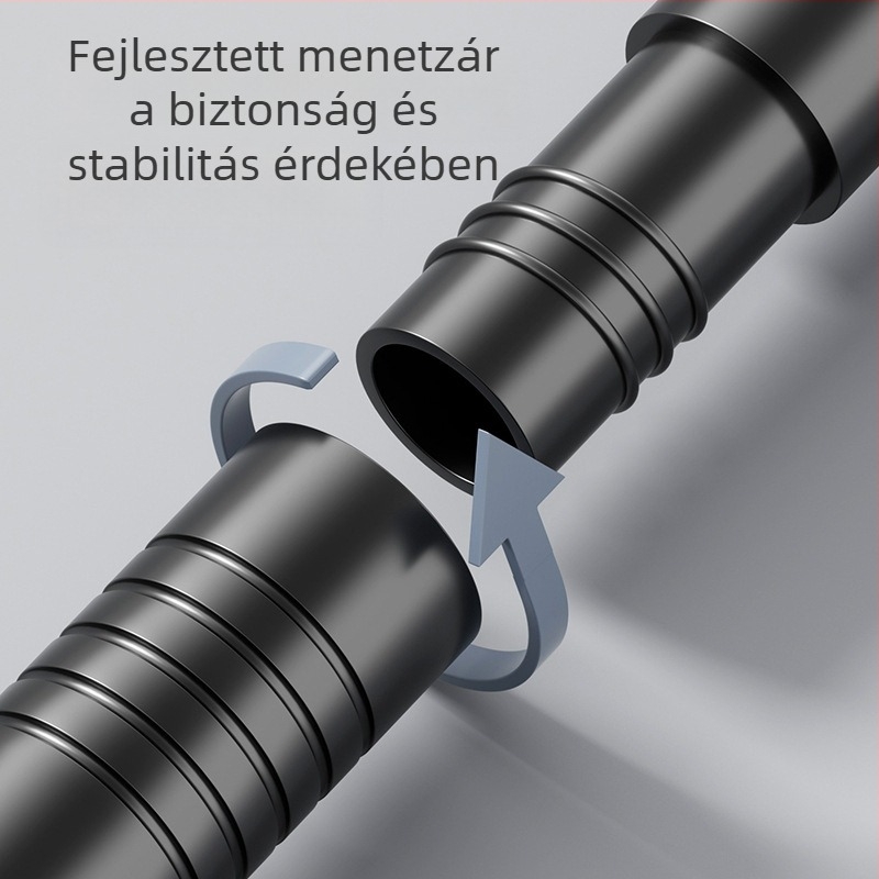 Kingsborough teleszkópos zuhanyfüggönyrúd ruhaszárításhoz — rozsdamentes acél + ABS, testreszabható, leválasztható, könnyű luxus stílus