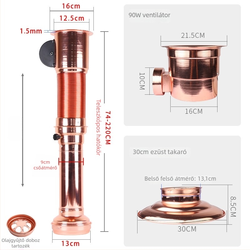 Koreai stílusú füstkibocsátó berendezés kereskedelmi barbecue-hoz — Márka: Cattle, Eredet: Weihai, Shandong