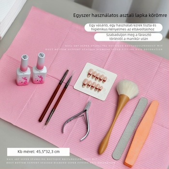 Egyszer használatos manikűr asztali matrac, műanyag, alapcsomagolás, 1 db