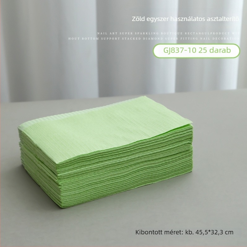 Egyszer használatos manikűr asztali matrac, műanyag, alapcsomagolás, 1 db