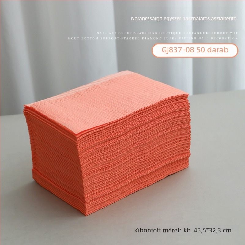 Egyszer használatos manikűr asztali matrac, műanyag, alapcsomagolás, 1 db