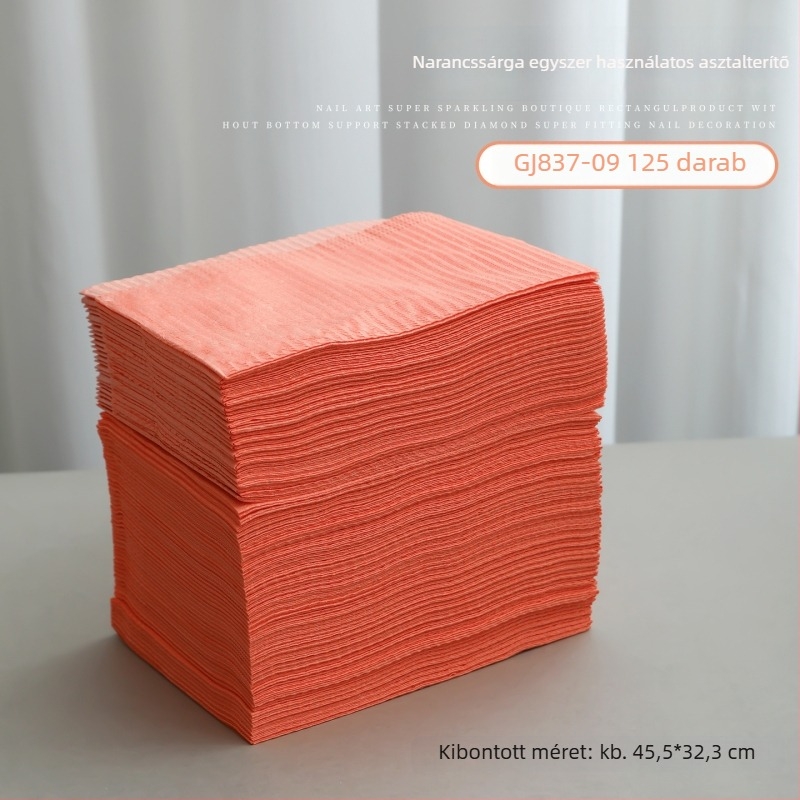 Egyszer használatos manikűr asztali matrac, műanyag, alapcsomagolás, 1 db