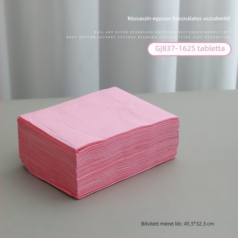 Egyszer használatos manikűr asztali matrac, műanyag, alapcsomagolás, 1 db
