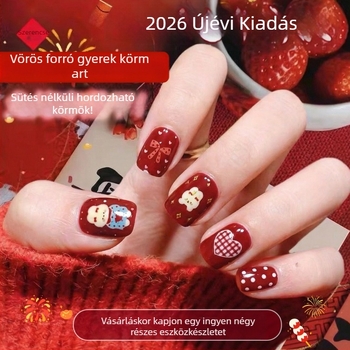 Gyerekeknek való körömdíszítő matricák – A Ló éve 2026, Cuki rajzfilm minta, Lányoknak, Kód ET-XN479-YXY-RX14-XP