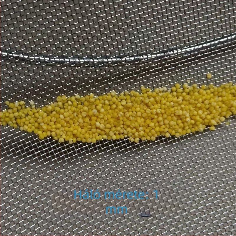 Liszt-szitáló, vastagított, kör alakú vas szita, háztartási használatra