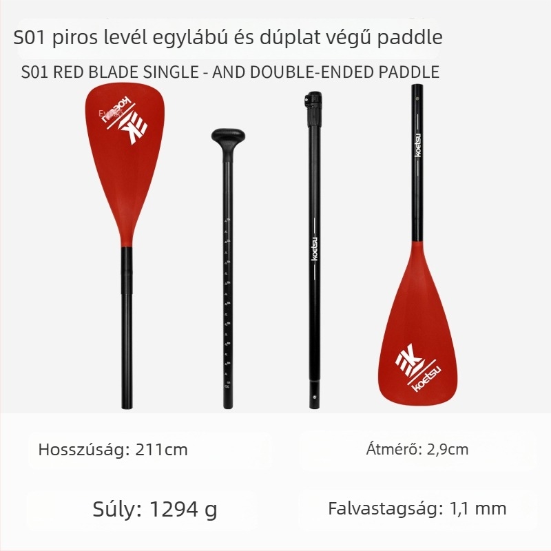 Koetsu felfújható SUP deszka kajak lapáttal — karbon + üvegszál, univerzális használat, szörfdeszka