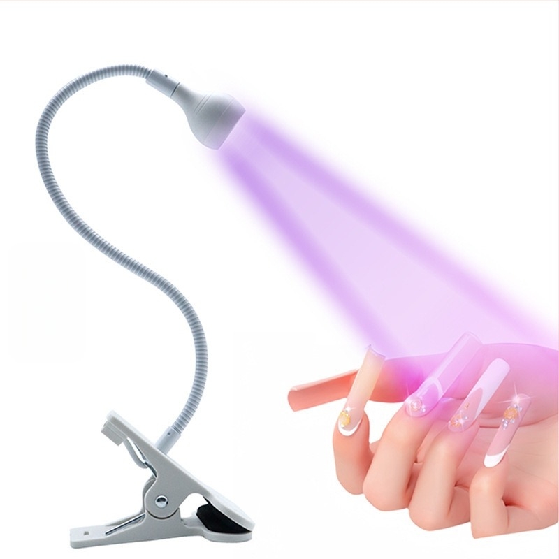 Manikűr lámpa rugalmas nyakkal, USB-s UV-kötés LED lámpa a köröm művészetéhez