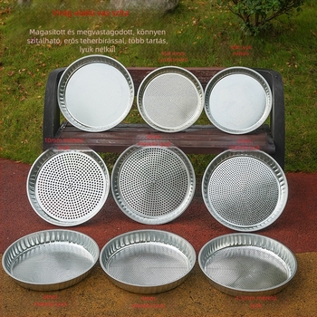 Liszt szita – Anyag: vas és rozsdamentes acél, nem mágneses; Stílus: modern egyszerűség; Bevezetés: 2017 tavasz; Eredet: Chongqing Dazu