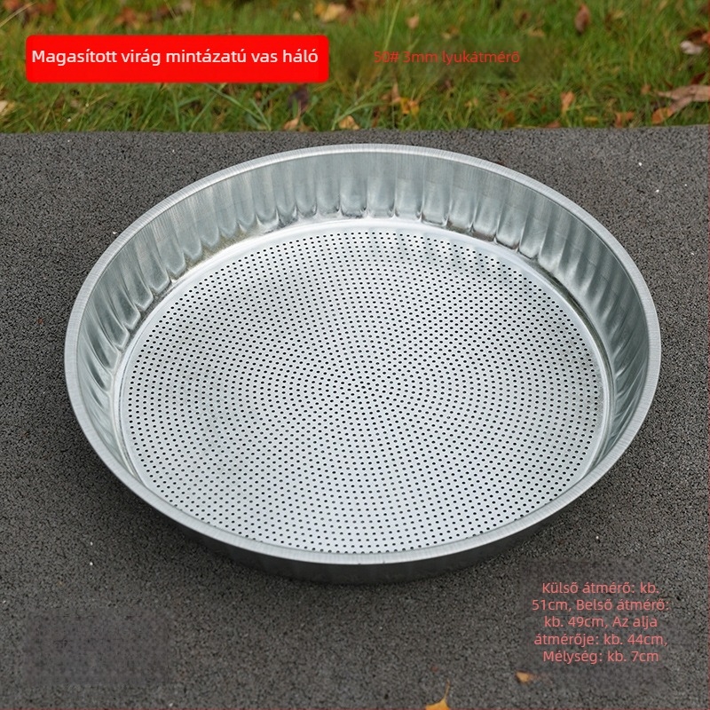 Liszt szita – Anyag: vas és rozsdamentes acél, nem mágneses; Stílus: modern egyszerűség; Bevezetés: 2017 tavasz; Eredet: Chongqing Dazu