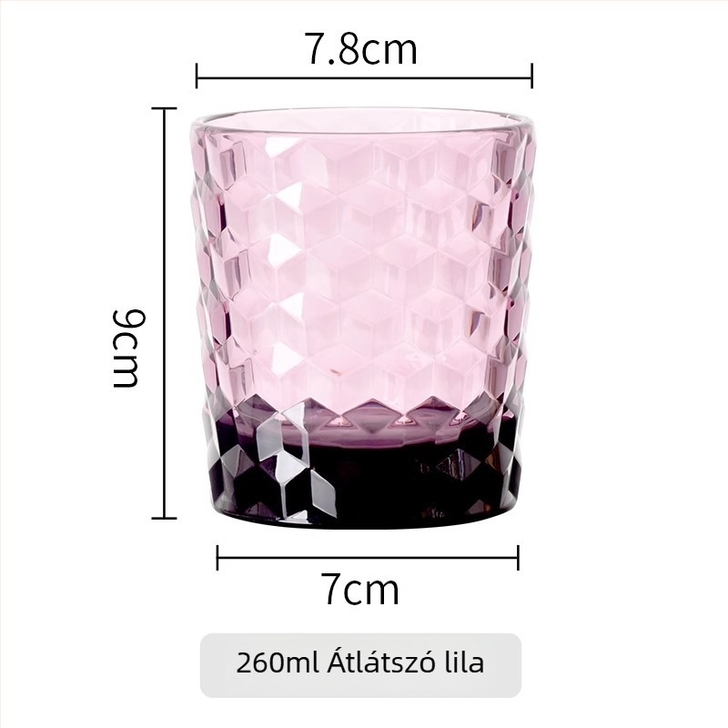 PC anyagú fogkefés pohár, vastagított, ütésálló, átlátszó, könnyű luxus pár számára