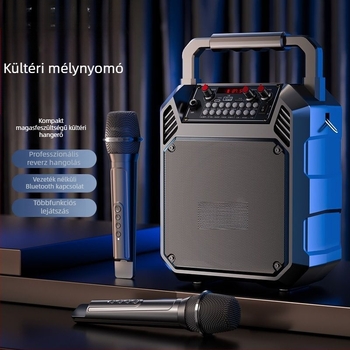 Bluetooth hordozható hangszóró otthonra és kültérre, Bluetooth/USB/3,5 mm kapcsolódás, IPX4 vízálló, beépített 1200–2000 mAh akkumulátor, frekvencia-válasz 40 Hz–20 kHz, SNR ≥100 dB