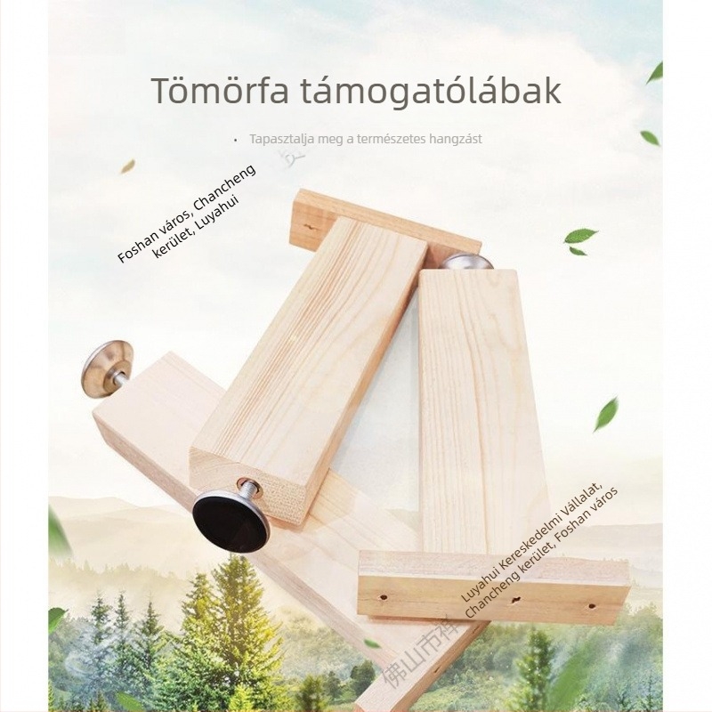 Fából készült megerősített ágytámasz lábak, állítható magasságú, nagy teherbírású, ágy alatti gerenda támogatás, modell 18, stílus Új kínai stílus, kód Hnwth54a