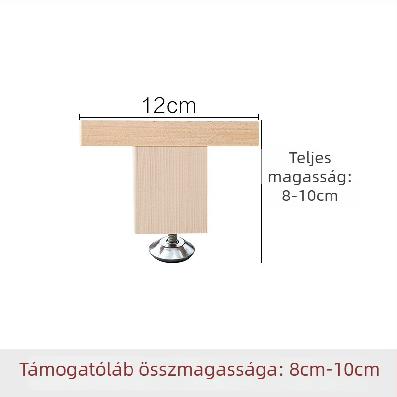 Fából készült megerősített ágytámasz lábak, állítható magasságú, nagy teherbírású, ágy alatti gerenda támogatás, modell 18, stílus Új kínai stílus, kód Hnwth54a