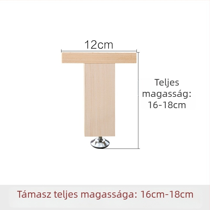Fából készült megerősített ágytámasz lábak, állítható magasságú, nagy teherbírású, ágy alatti gerenda támogatás, modell 18, stílus Új kínai stílus, kód Hnwth54a