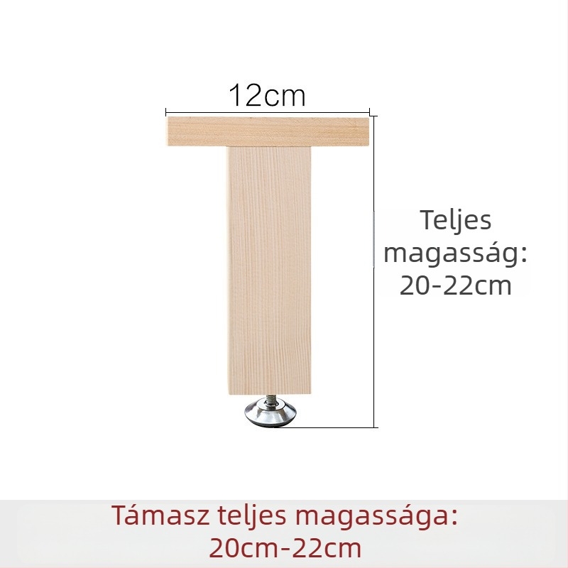 Fából készült megerősített ágytámasz lábak, állítható magasságú, nagy teherbírású, ágy alatti gerenda támogatás, modell 18, stílus Új kínai stílus, kód Hnwth54a
