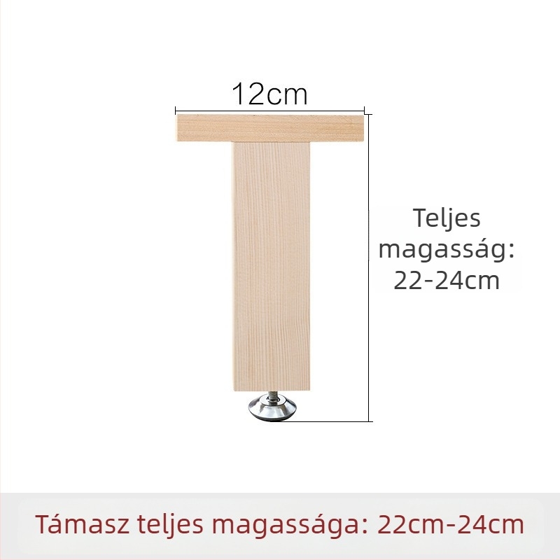 Fából készült megerősített ágytámasz lábak, állítható magasságú, nagy teherbírású, ágy alatti gerenda támogatás, modell 18, stílus Új kínai stílus, kód Hnwth54a